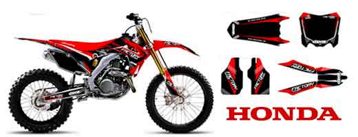 Autocollant pour moto Honda