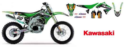 Autocollant pour moto Kawasaki