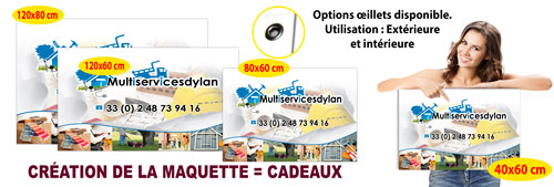 Promotion de panneau Akylux 3 mm publicitaire pas cher.