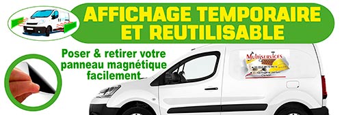 Panneaux magnétiques pour voiture 