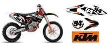 Autocollant pour moto Ktm